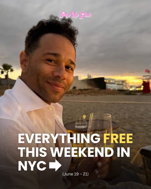NYC weekend just planned itself 😍 Here’s everything free this weekend June 19–21Comment “weekend” and we’ll send you the full June guide with links straight to your DMs 📩
#popupgirlsnyc #nycthisweekend🎤 Juneteenth Celebration ft. Ja Rule, LeToya Luckett & DJ Kid Capri 
🗓️ June 19 ⏰ Doors 5:00 PM, show 6:00–10:00 PM 📍 SummerStage, Central Park 
Presented by the NYC Commission on Racial Equity. Free concert featuring Ja Rule, LeToya Luckett, and DJ Kid Capri alongside a civic conversation on reparations and racial equity. One of the biggest free lineups of the summer.🔗 DM us (not comment) “Ja Rule” for our Free Summer Concerts Guide!#jarule #summerstage #juneteenth2026 #freeconcert #nycconcertsKPop Demon Hunters Sing-A-Long Screening 
🗓️ Saturday, June 20 ⏰ 7:30 PM, movie starts at sunset 📍 Liberty Lawn 
One year anniversary screening of KPop Demon Hunters with a full sing-along version outdoors on the waterfront. Come in costume, bring a picnic blanket, and watch with Manhattan skyline views. Free, first come first served.🔗 DM us (not comment) “🎬” for our Free Outdoor Movie Guide!#outdoormovie #kpopdemonhunters #moviesinthepark🩷 Elle World 
🗓️ Saturday, June 20 ⏰ 10 AM–6 PM 📍 Hall des Lumières, 49 Chambers Street 
An immersive pink experience celebrating Legally Blonde and the new prequel series Elle. Beauty, fashion, live performances, and surprises.⚠️RSVPs are sold out but walk-in standby is allowed, subject to availability.🔗 Comment “weekend” for our June Events Guide!#elleworld #legallyblonde #nycpopup🎭 Broadway Celebrates Juneteenth 
🗓️ June 19 ⏰ 4:00–5:30 PM 📍 Times Square 
A free outdoor concert in Times Square featuring an all-Black Broadway cast performing live numbers from Aladdin, Hamilton, Wicked, Hadestown, MJ, and more. Hosted by Corbin Bleu. The 2026 Juneteenth Legacy Award goes to Debbie Allen. Rain or shine.🔗 Comment “weekend” for our June Events Guide!#corbinbleu #broadwaymusicalEdikted 5th Ave Store Opening 
🗓️ Saturday, June 20 ⏰ 10 AM 📍 597 Fifth Ave 
Edikted opens its first NYC store with an in-store cafe, patch bar, spin the wheel, and live music. First 200 customers get limited edition