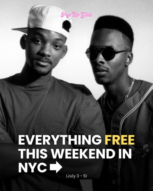 Your NYC weekend just planned itself 😍 Here’s everything free this weekend July 3–5Comment “weekend” and we’ll send you the full July guide with links straight to your DMs 📩#nycweekend #4thofjuly2026 #nyc4thofjuly #phillyroadtrip🎵 Madonna Confessions II Pop Up
🗓️ July 3–5
⏰ 11am (closes 7pm Friday, 4pm Saturday, and 6pm Sunday)
📍 The Drop House, 12 East 14th ST
To celebrate the release of Confessions II, Madonna has a pop up shop at Drop House. Free to attend.🔗 Comment “weekend” for our July Events Guide!
#madonna #confessionsII #madonnapopup🎆 One Philly: Unity Concert for America
🗓️ Saturday, July 4
⏰ Gates 3 PM, concert 5 PM–midnight, fireworks at 11:45 PM
📍 Benjamin Franklin Parkway, Philadelphia
Worth the trip. Will Smith and DJ Jazzy Jeff, Christina Aguilera, Jill Scott, The Roots, Seal, and more perform free on the Parkway to celebrate America’s 250th anniversary. Fireworks over the Philadelphia Museum of Art to close it out.
🔗 Comment “weekend” for our July Events Guide!
#willsmith #freshprince #djjazzyjeff #nycroadtrip🎆 One Philly: Unity Concert for America
🗓️ Saturday, July 4
⏰ Gates 3 PM, concert 5 PM–midnight, fireworks at 11:45 PM
📍 Benjamin Franklin Parkway, Philadelphia
Worth the trip. Will Smith and DJ Jazzy Jeff, Christina Aguilera, Jill Scott, The Roots, Seal, and more perform free on the Parkway to celebrate America’s 250th anniversary. Fireworks over the Philadelphia Museum of Art to close it out.
🔗 Comment “weekend” for our July Events Guide!
#christinaaguilera #xtina #jillscott #phillythingstodo #phillythisweekend🎤 Maren Morris at the Citi Concert Series on TODAY
🗓️ July 3
⏰ Check-in by 5:15 AM, show ends 9:30 AM
📍 Rockefeller Plaza
For our loyal Poppies, you already know about this one and probably got your fan passes already. For those new here, you’ll want to wake up early for this one!
🔗 DM us (not comment) “🎶” for our Free Summer Concerts Guide!
#marenmorris #citiconcertseries #todayshow #nycconcerts🛼 Free Roller Skating at Pier 2
🗓️ Fridays 3:30–6 PM and Sundays 10 AM–12 PM
📍 Pier 2, Brooklyn Bridge Park
Free admission every Friday and Sunday with waterfront views of the Brooklyn Bridge. Skat