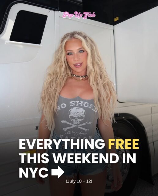 Your NYC weekend just planned itself 😍 Here’s everything free this weekend July 10–12Comment “weekend” and we’ll send you the full July guide with links straight to your DMs 📩#nycweekend #nycthisweekend #freenyc #thingstodoinnyc #nycsummer🖤 POP MART: THE MONSTERS 10th Anniversary World Tour @popmart_us
⚠️ This begins next week, you’ll want to get tickets now!
🗓️ July 17 – August 31
📍 423 W. 14th ST
🩷 Featured event: not free but 100% Pop Up Girls approved. After selling out in Shanghai, Paris, and Tokyo, THE MONSTERS 10th Anniversary World Tour lands in NYC. Immersive installations, original art, and limited edition collectibles you cannot get anywhere else. Tickets on sale now.
🔗 DM us (not comment) “MONSTERS” for the ticket link.
#POPMARTUS #POPMART #LABUBU #THEMONSTERS10th #THEMONSTERS🎤 Megan Moroney at the Citi Concert Series on TODAY
🗓️ July 10
⏰ Check-in by 5:15 AM, show ends 9:30 AM
📍 Rockefeller Plaza
Fan passes are gone but the general admission line is open. Show up early and get Megan Moroney live and free in Midtown.
🔗 DM us (not comment) “🎶” for our Free Summer Concerts Guide!#meganmoroney #freeconcerts #nycconcerts #citiconcertseries #todayshow🎵 Avery Wilson at Bryant Park for Carnegie Hall Citywide
🗓️ July 10
⏰ 7 PM
📍 Bryant Park
If you know Avery Wilson from The Wiz revival you already know what this is. If you don’t, he’s the reason the Grammy-nominated cast recording exists. Free outdoor headlining debut at Bryant Park.
🔗 DM us (not comment) “🎶” for our Free Summer Concerts Guide!
#averywilson #carnegiehall #bryantpark #peoplewhocanactuallysing🎸 Bon Jovi Pop Up Shop
🗓️ July 6–16
⏰ Show days 12 PM–midnight, non-show days 12 PM–8 PM
📍 2 Penn Plaza, UMusic Shop NY
Exclusive merch, limited releases, and a chance to win a VIP experience, tickets, and a custom autographed guitar. Free to browse.
🔗 Comment “weekend” for our July Events Guide!
#bonjovi #bonjovitour #nycpopup #milliebobbybrownsfatherinlaw🕷️ Liquid IV x Spider-Man: Brand New Day NYC Wall Crawl
🗓️ July 10–12
⏰ 10 AM–7 PM
📍 Domino Park, 15 River St, Brooklyn
Scale a Spider-Man inspired climbing wall with the Manhattan skyline behind you, ge