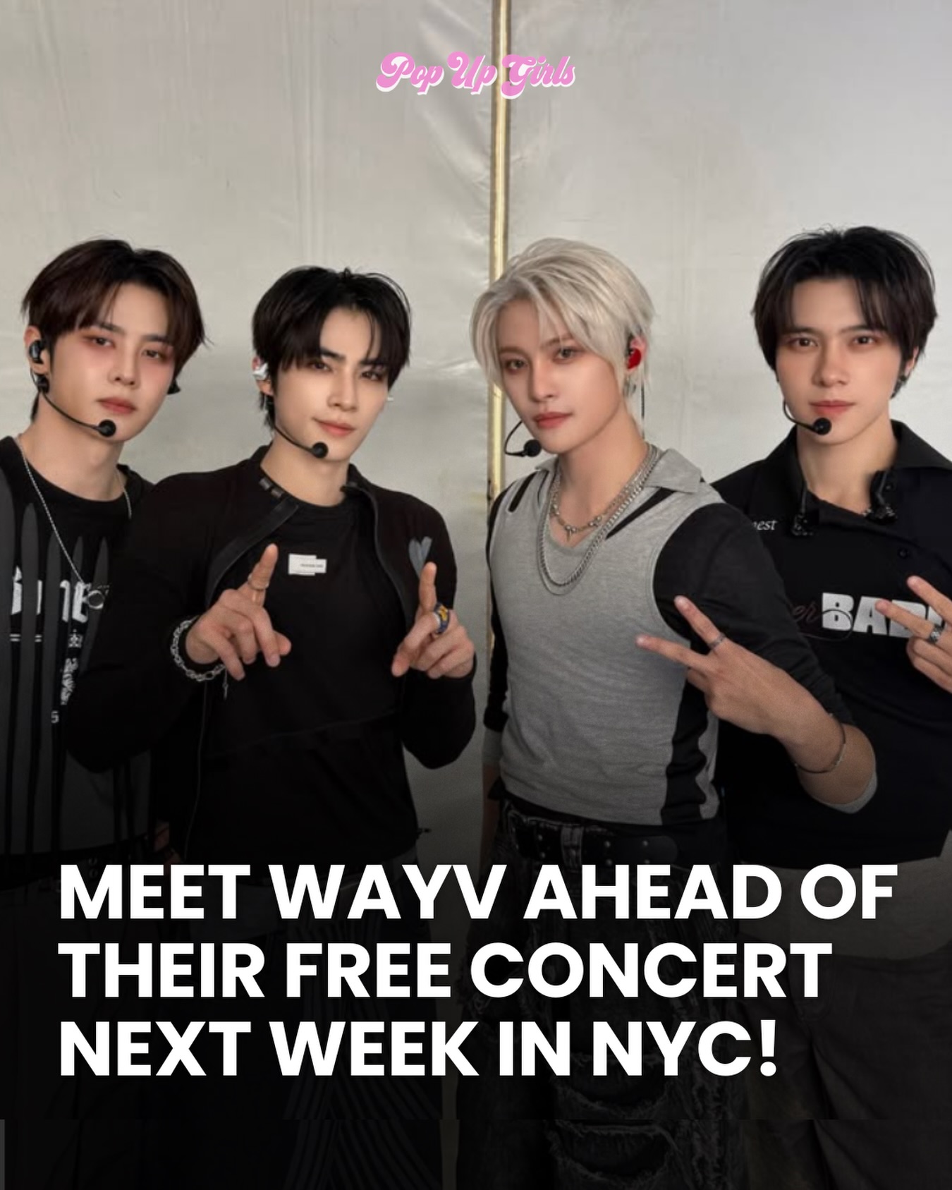 WayV is holding a fansign event in NYC for their new mini album Vision Wings and you can win a spot!Three ways to participate: face-to-face fansign, toploader decorating event, or photo event. Each comes with unreleased selfie photocards and winners are selected by application.🗓️ Saturday, August 1 ⏰ 5:00 PM  📍 New York City 📝 Application period closes Friday, July 24 at 11:59 PM ET 🎟️ Entry via album purchase at $25.99 from @makestar_globalDM (not comment) “WAYV” and we’ll send you our full K-Pop guide with the link to this and more 📩#wayv #nycthingstodo #fansign #wayvedit