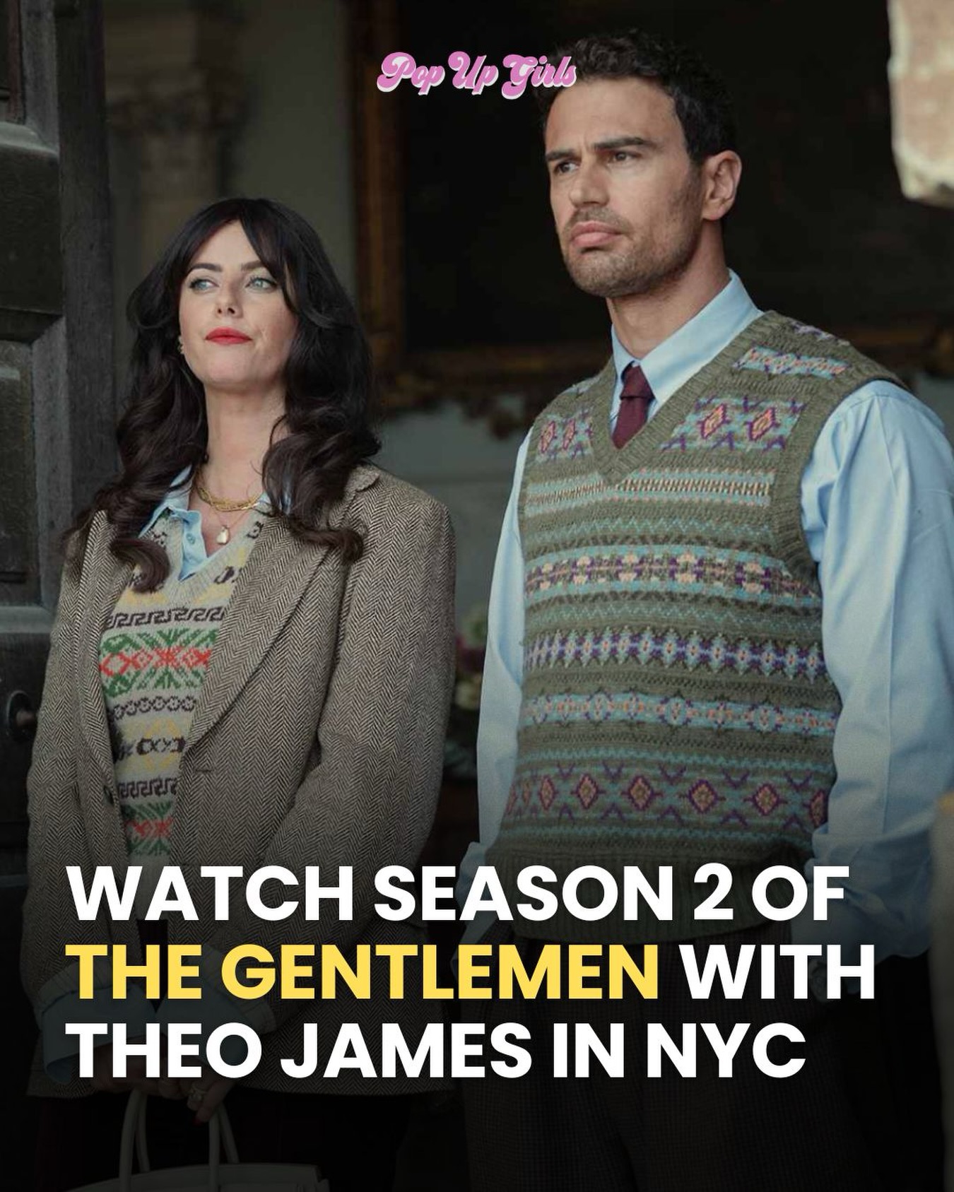 Theo James and Kaya Scodelario are coming to the 92NY for an episode screening of The Gentlemen Season 2 and a live conversation.🗓️ September 10 ⏰ 7:30 PM  📍 92NY @92ndstreety  🎟️ Tickets from $50 (going quickly)
🔗 Link in story and on our IG channel#theojames #thegentlemen #kayascodelario